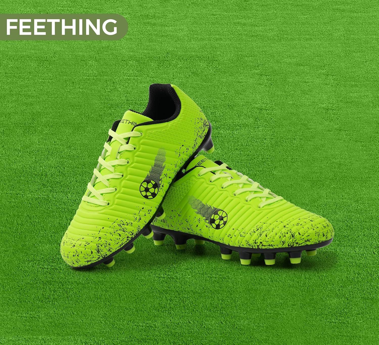 Kids & Youth Soccer Cleats for Girls & Boys – Firm Ground Football Shoes with Durable Long Studs for littls/Big Kids - Image 9