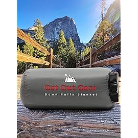 Get Out Gear Mega Puffy Down Blanket (Gray)