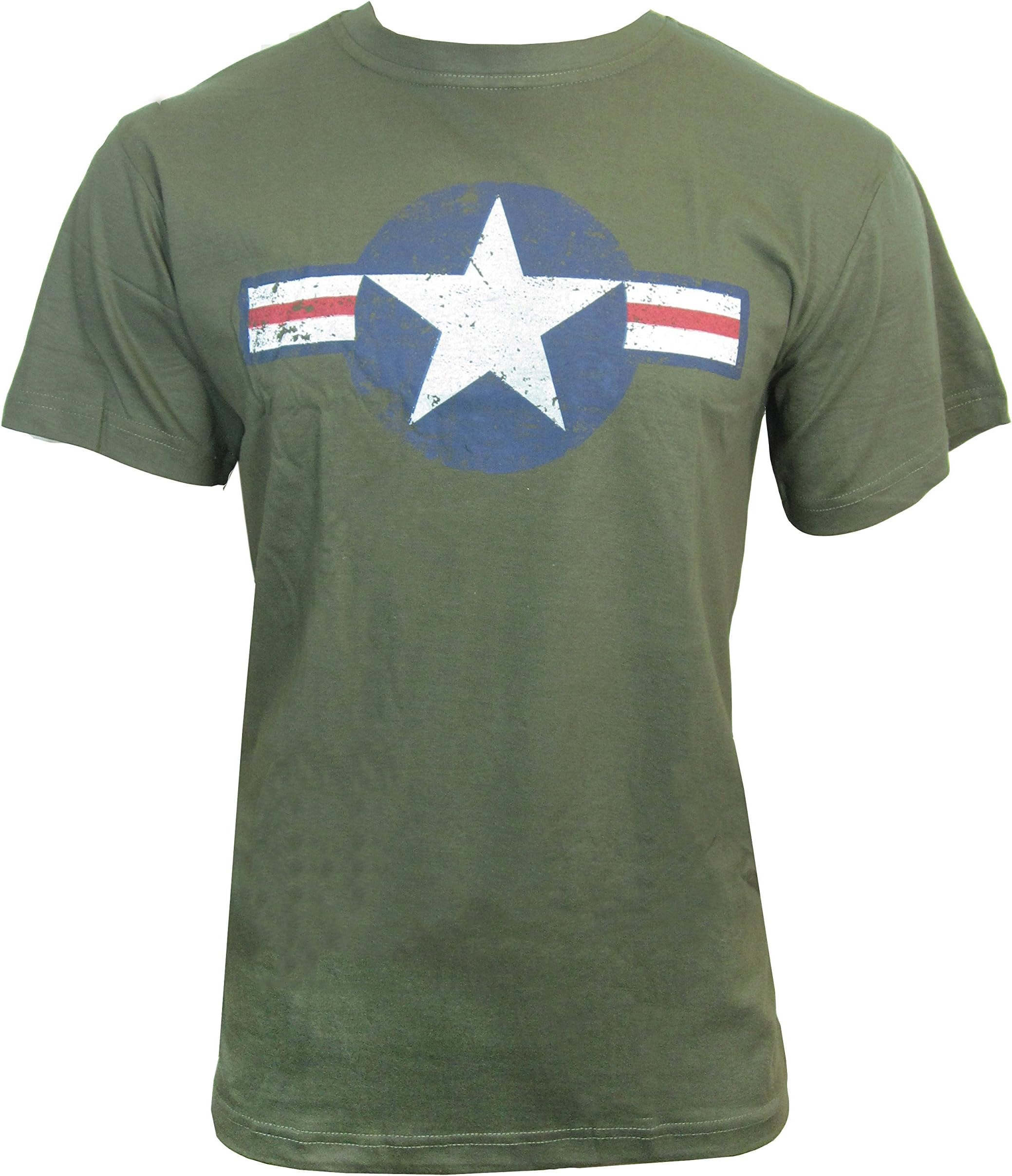Epic MilitariaOlive Green T-Shirt with USAF Air Force Star Logo