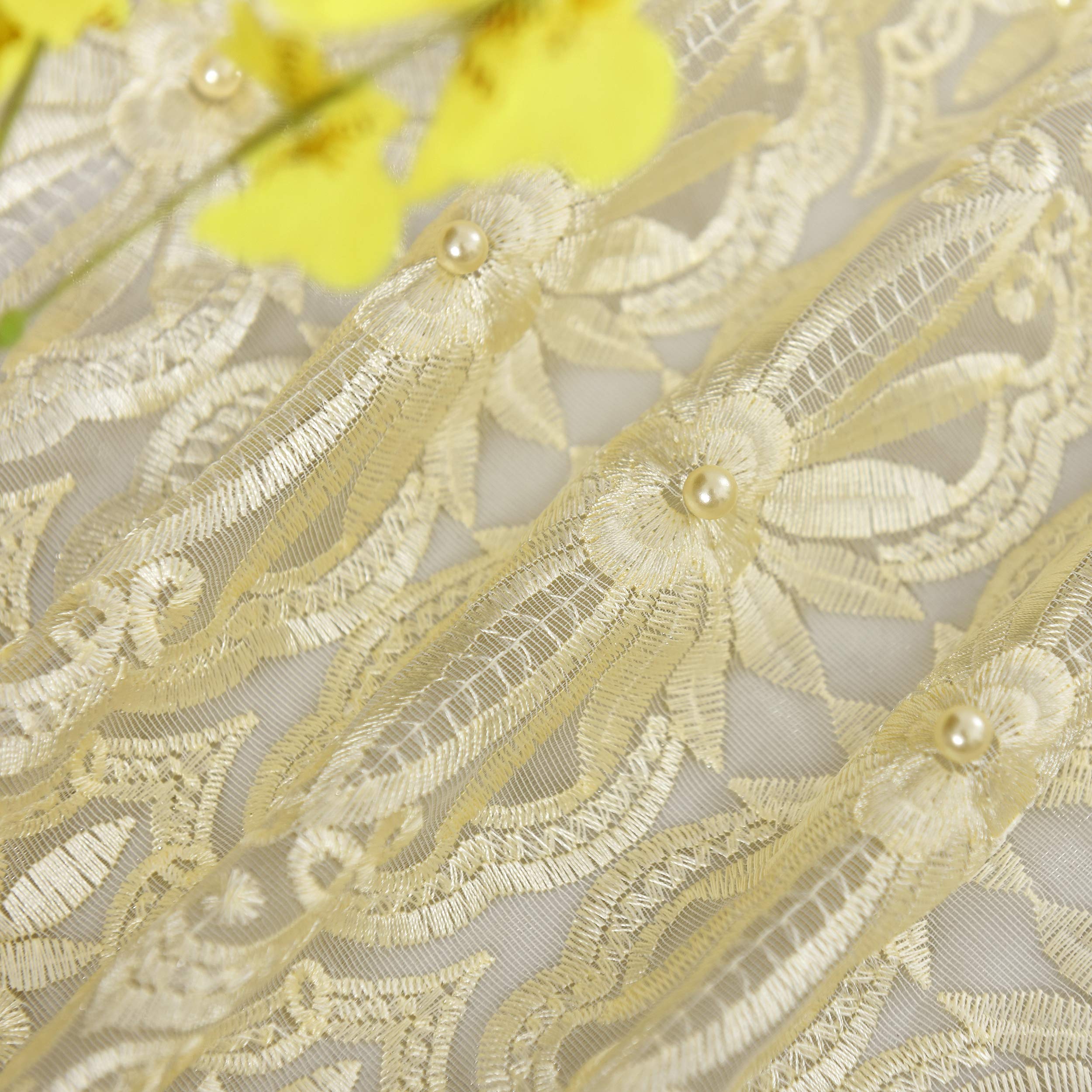 Yellow Lace Curtains Curtains & Drapes