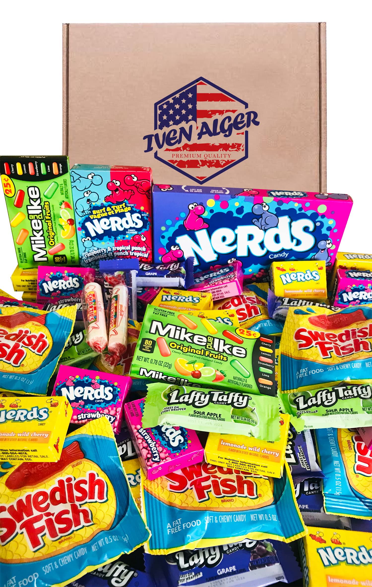 25 Items American Candy Hamper - American Sweets Box American Pick n Mix Candy Selection American - Treats Great Gift For Children, Adults, Valentines Day, Birthday, Christmas. May Contain Nuts