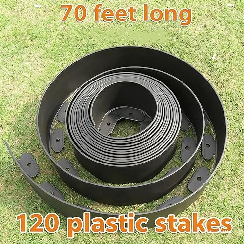 Miniatura 4 de Borde de paisaje de pared alta, borde de borde de jardín, borde de césped y borde de jardín, borde de cama de flores, borde de plástico para jardín,