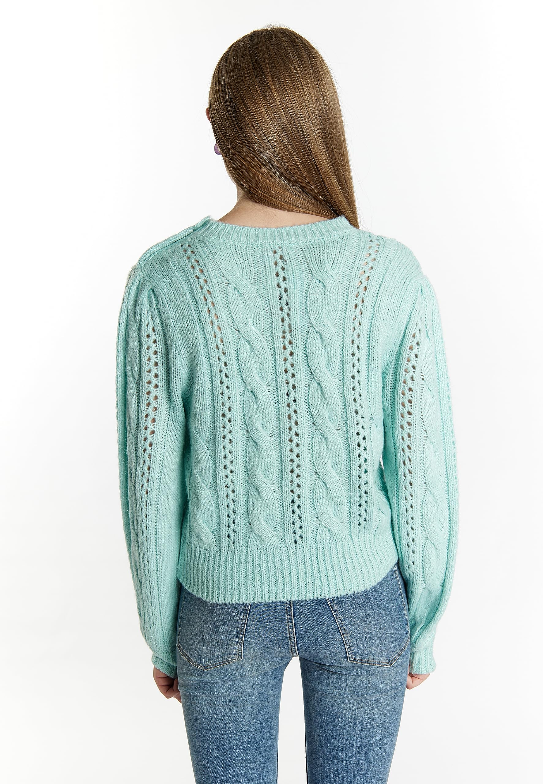 myMo Maglione Lavorato a Maglia Donna