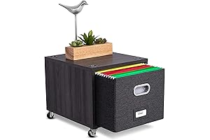 BIRDROCK HOME Rolling File Cabinet with 1 Drawer