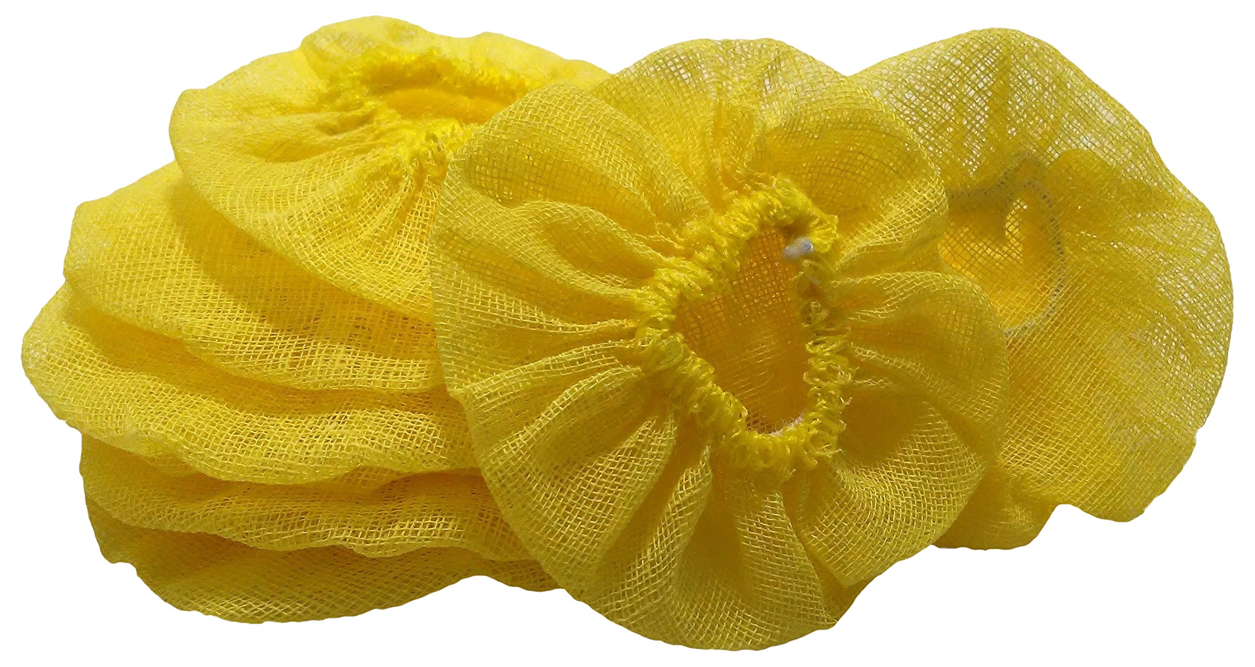 DeRoyal Lemon Wedge Stretch Wrap, Fine Woven Cotton, Washable, Yellow, 12-Count