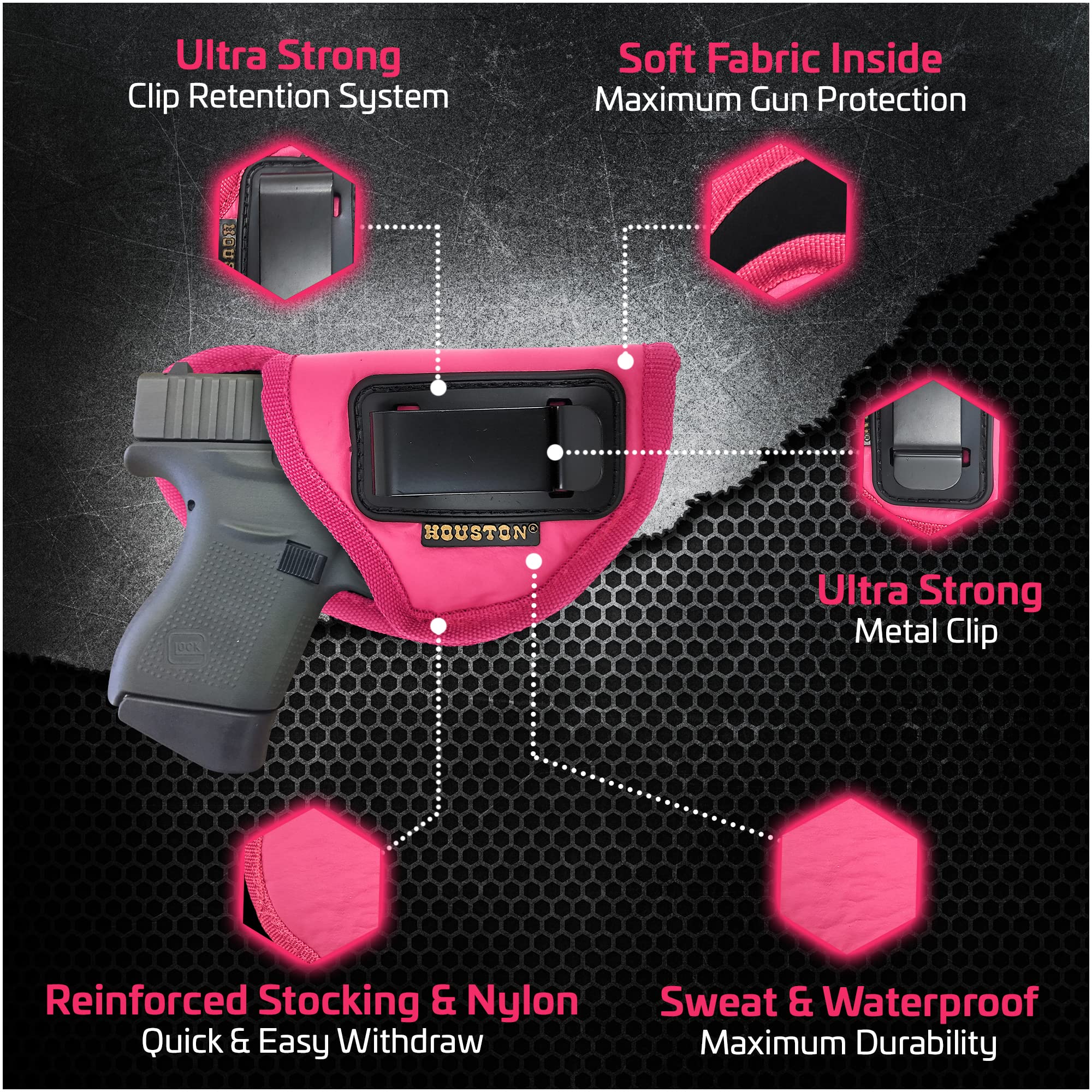 IWB Gun Holster for Women Glock 42, SIG P 938, 1911 3