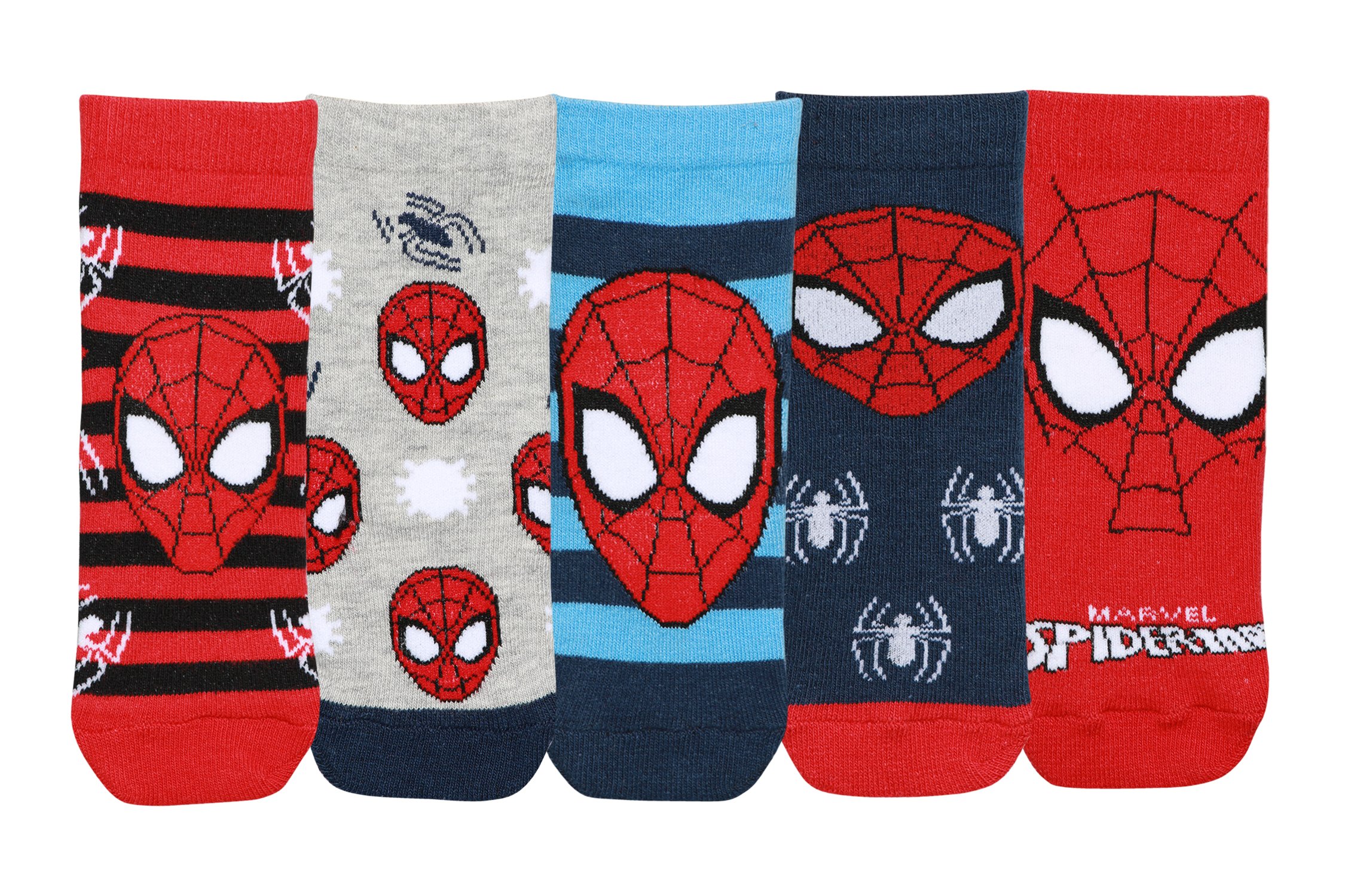 Supersox Ankle Disney Avenger Socks for Kids, Made with Breathable, Anti Odour & Moisture Absorbent Combed Cotton with a Extra Durable Welt, Ideal For All Day Wear (Pack Of 5) - Image 3 thumbnail