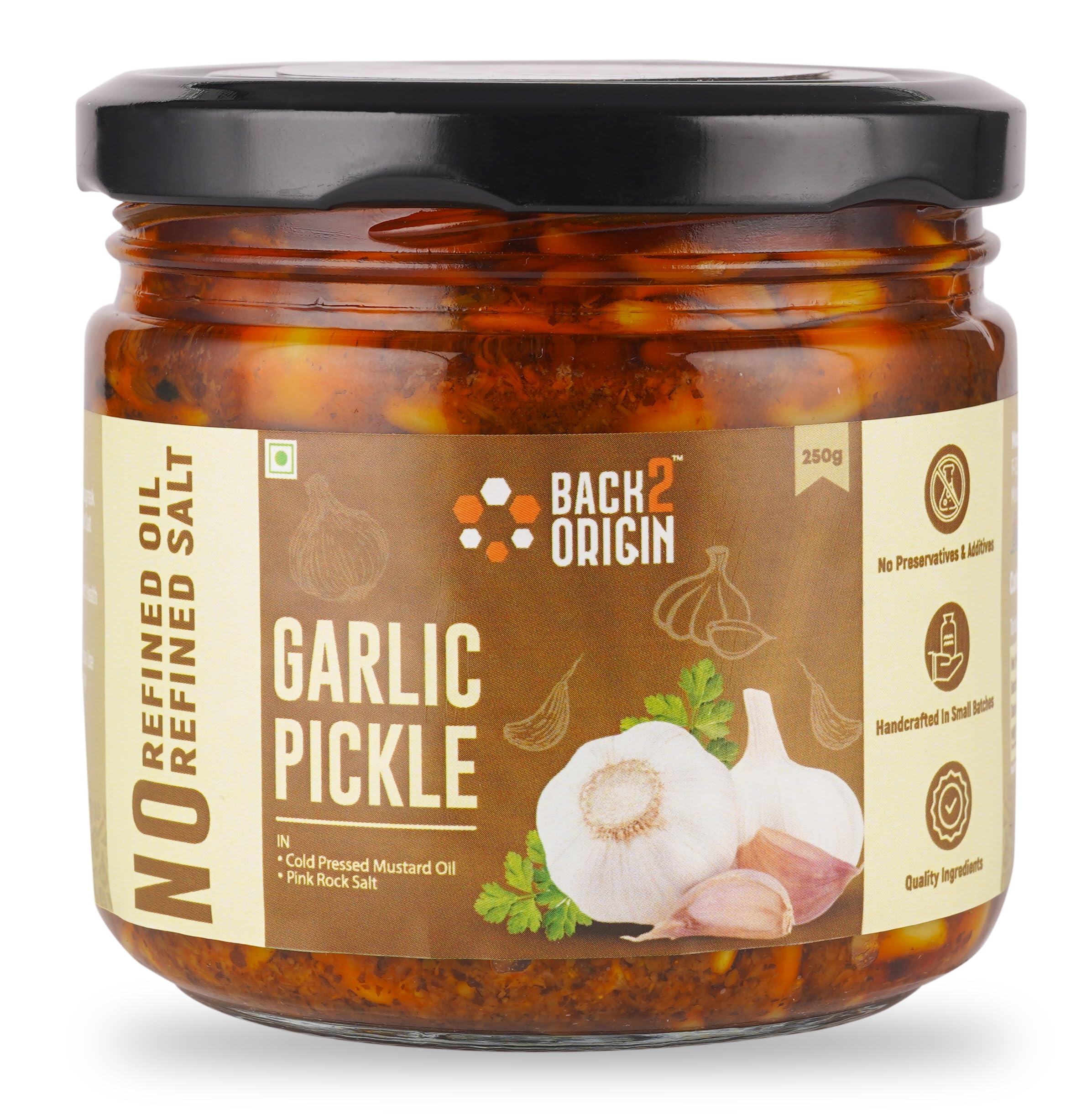 BACK2ORIGIN Garlic Pickle (Lehsun ka Achar) Pure and Natural Homemade Aachar (250gm, Pack of 1) (B0CT8SDN6B) Amazon Price History, Amazon Price Tracker