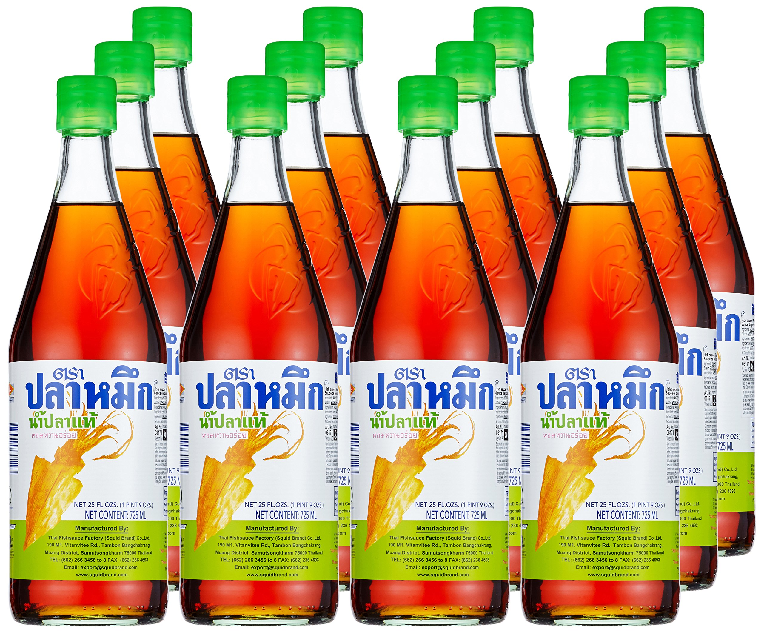 Squid Fischsauce A-Qualität, 12er Pack (12 x 725 ml)