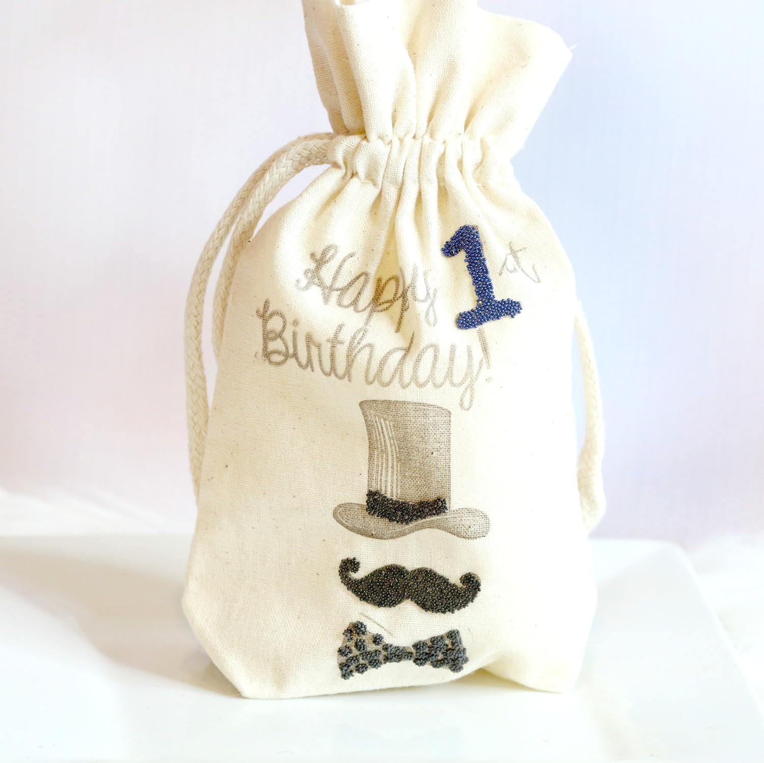Little Man Favor Bags Set of 10 Handmade Products