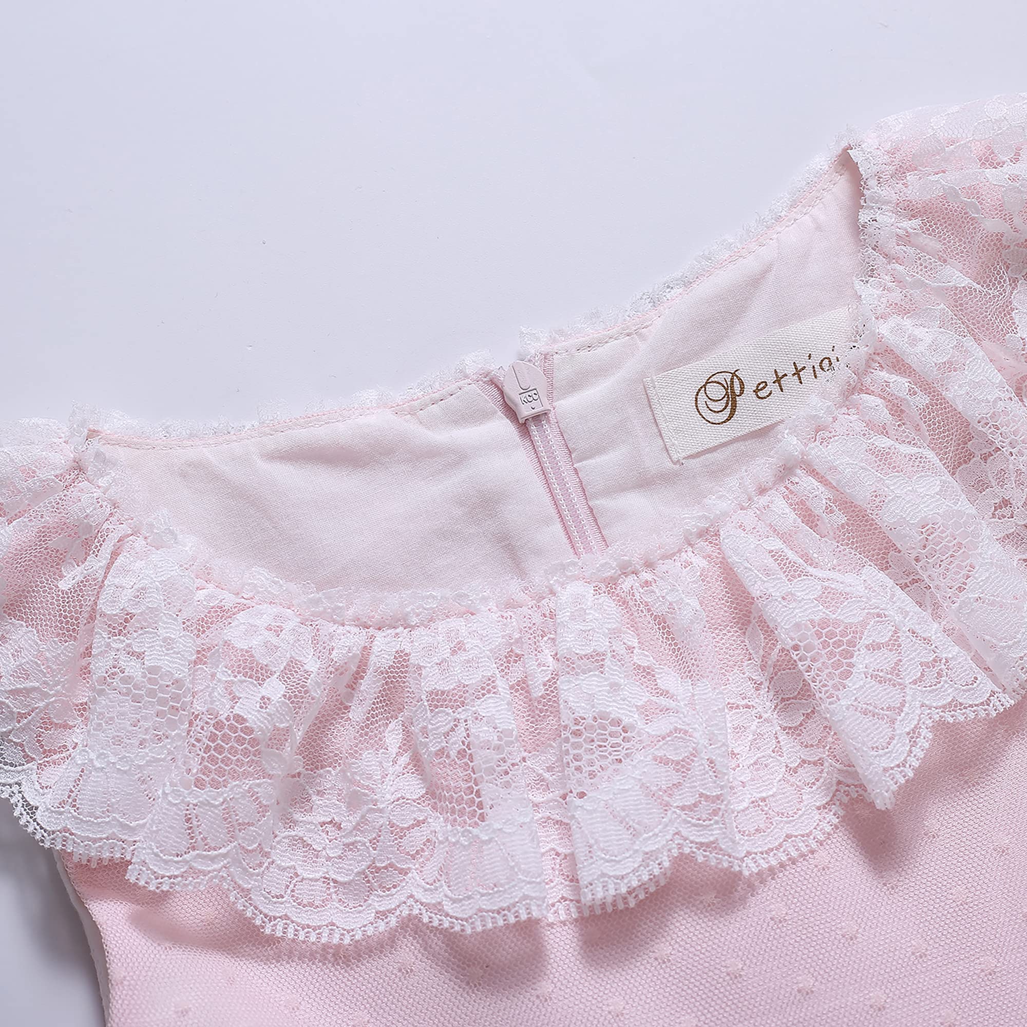 Niñas Verano Dulce Rosa Encaje Ruffle Ropa Tamaño 2 3 4 5 6 8 10 Niño Lindo Vestidos de Moda de Vacaciones