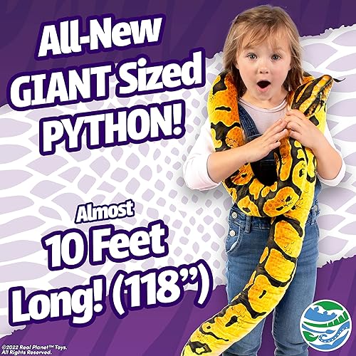 Miniatura 2 de Serpiente de peluche de 118 pulgadas, animal de peluche de serpiente azul de casi 10 pies de largo, juguete de peluche de serpiente gigante, peluche