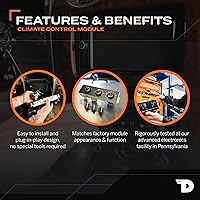 Vista 3 de Dorman 599-211XD Módulo de control climático patentado con controles automáticos de aire acondicionado ensamblado en EE. UU. Compatible con modelos