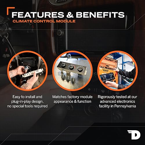 Miniatura 3 de Dorman 599-211XD Módulo de control climático patentado con controles automáticos de aire acondicionado ensamblado en EE. UU. Compatible con modelos