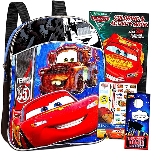 Disney Cars Mochila para niños pequeños  Mochila preescolar de lujo de 11 pulgadas, Rojo -, DisneyPixar Cars Cars Mochila Disney Cars Mini mochila disponible en Yaxa Colombia