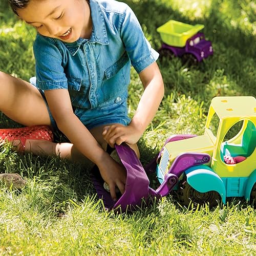Miniatura 2 de B. toys - Camión de arena de 18 pulgadas - Juego de agua - Camión de juguete excavadora para niños pequeños - Loadie Loader 18 meses +