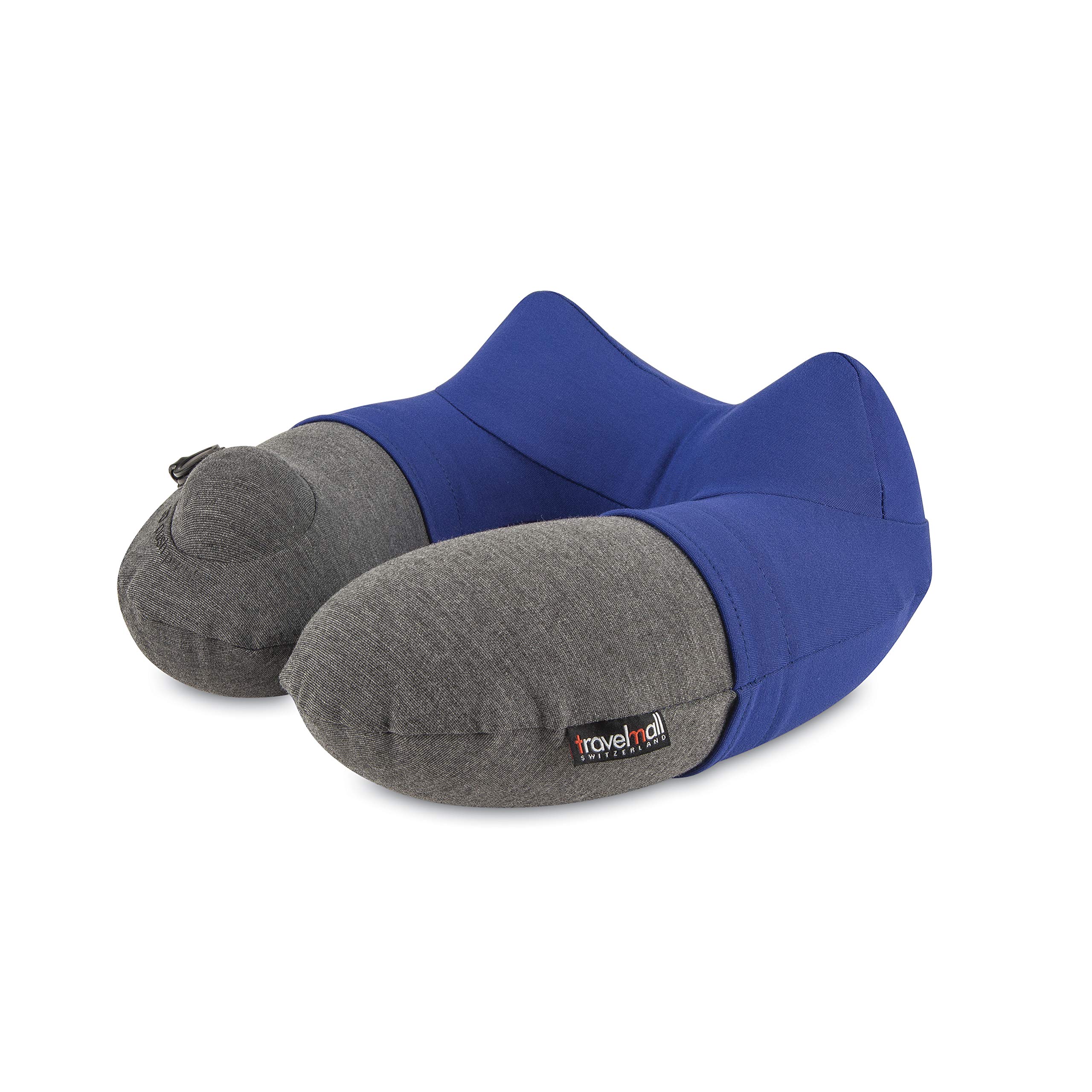 Invel ネックピロー ターコイズ インフレータポンプネックピロー ブルー トラベルモール(ブルー