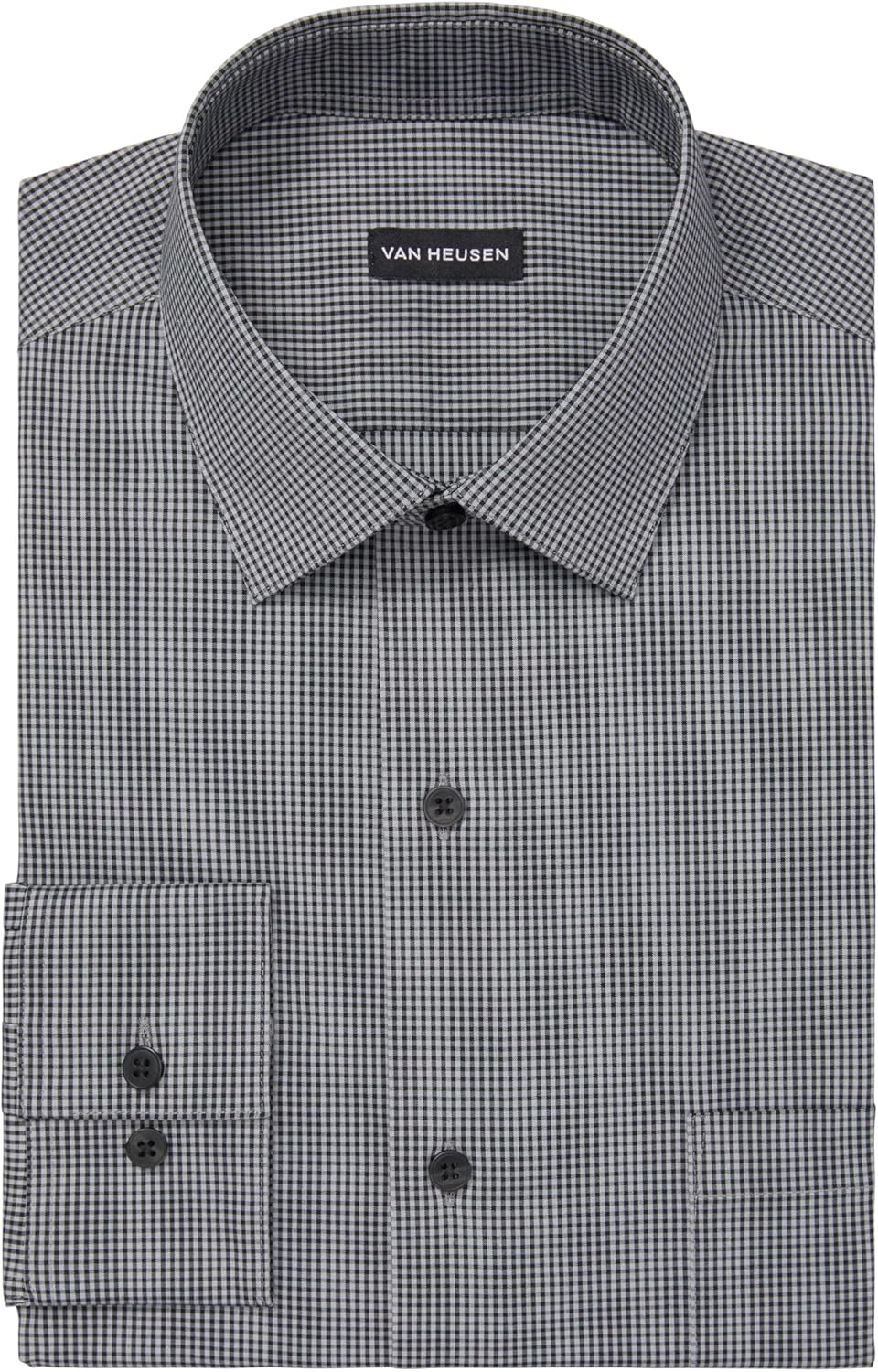 Van Heusen Men's Dress Shirt Slim Fit Ultra Wrinkle Free Flex Collar Stretch Check