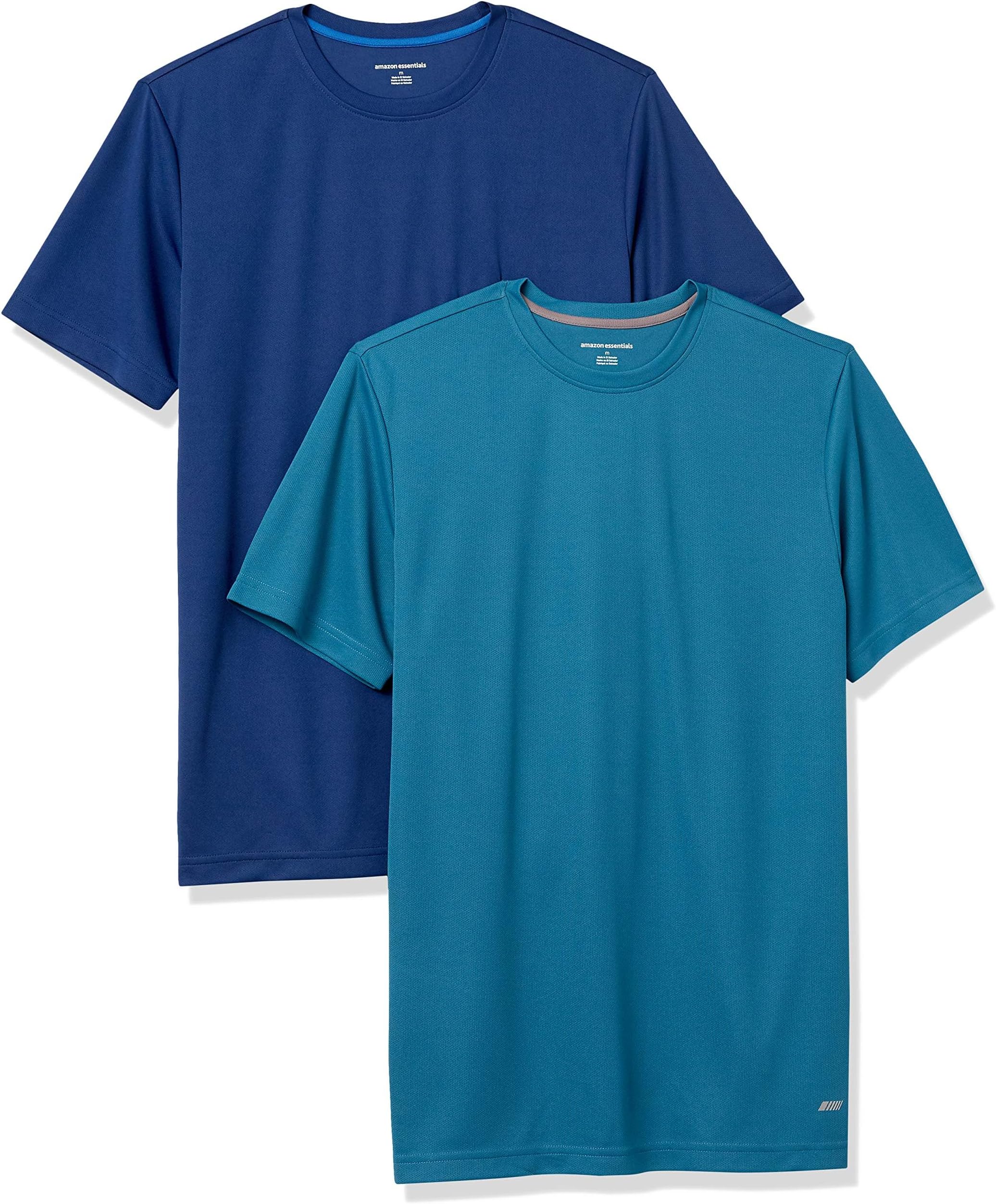 Men's Active Performance Tech Running Gym T-Shirt (Available in Big & Tall), Pack of 2