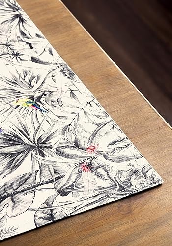 Miniatura 7 de Maison d' Hermine - Juego de 4 manteles individuales, 100 % algodón, decorativos y lavables, para regalar, cenas, comedor, fiestas de bufé,