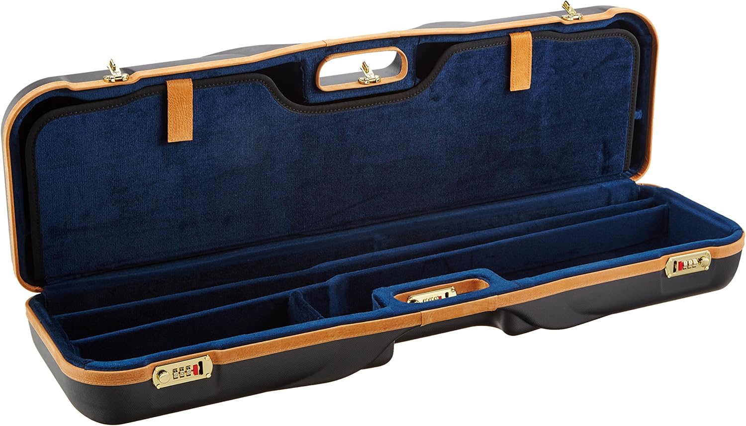 Negrini OU/SxS Deluxe Two Gun/Three Barrel Takedown Shotgun Case – 1646LX-2F+1C/4766