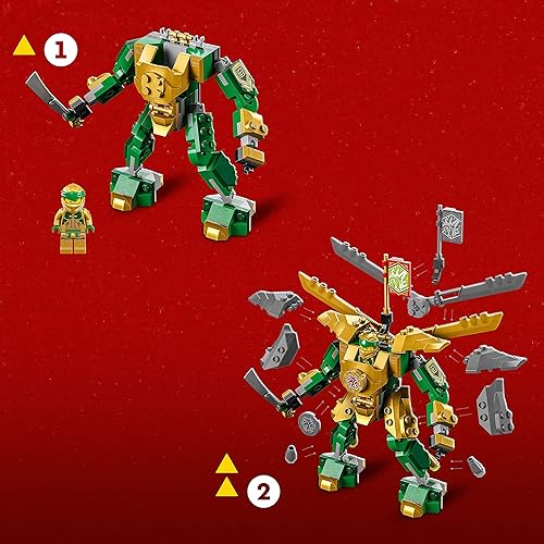 Miniatura 3 de Lego NINJAGO Lloyd's Mech Battle EVO - Juego de construcción 71781, con 2 figuras de acción, 2 figuras de acción ninja para construir, juguete Ninja