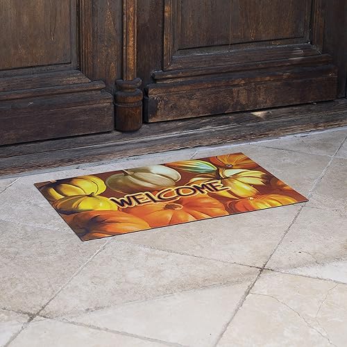 Miniatura 2 de STRB-15807-12 - Tapete de goma reciclada, ecológico, para vacaciones, 18 x 30 pulgadas, cosecha abundante