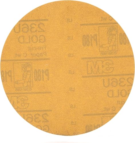 Miniatura 10 de 3M 182Hookit - 236U Oro 6 pulgadas, P1C, disco de película antipolvo., 3