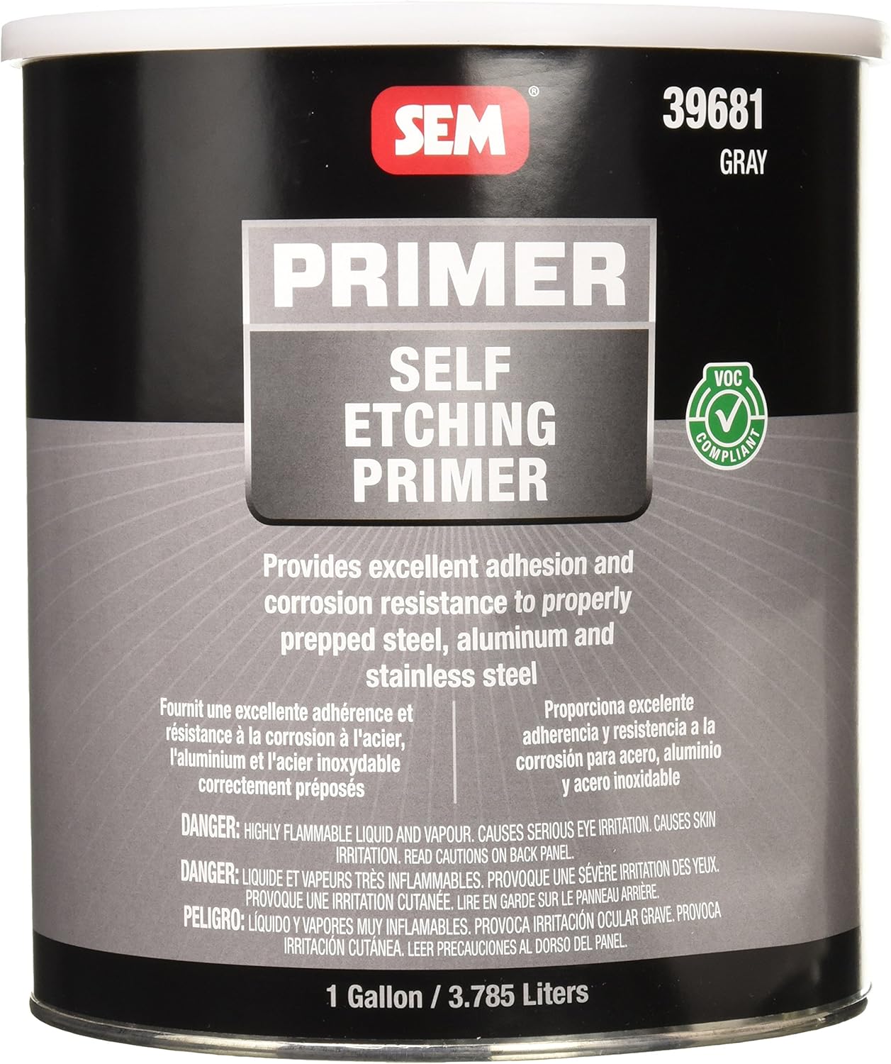SEM 39681 VOC Grey Self Etching Primer - 1 Gallon