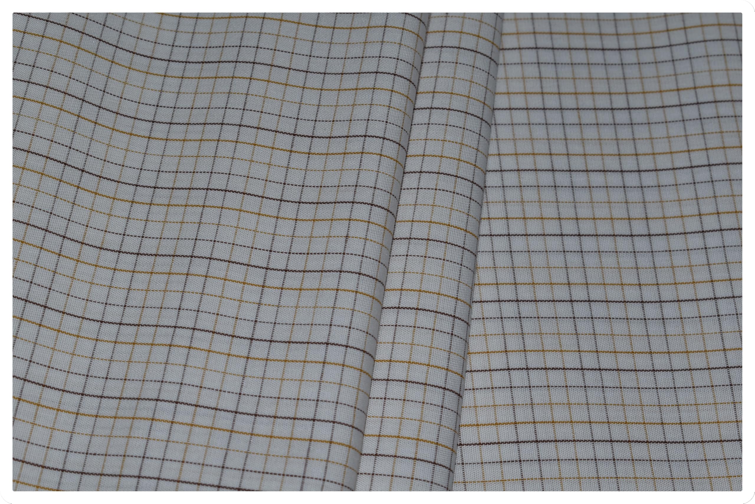 arvind Men's Pure Cotton Self-Design Unstitched Shirt Fabric (BY39A7) (VP32)-picture-35