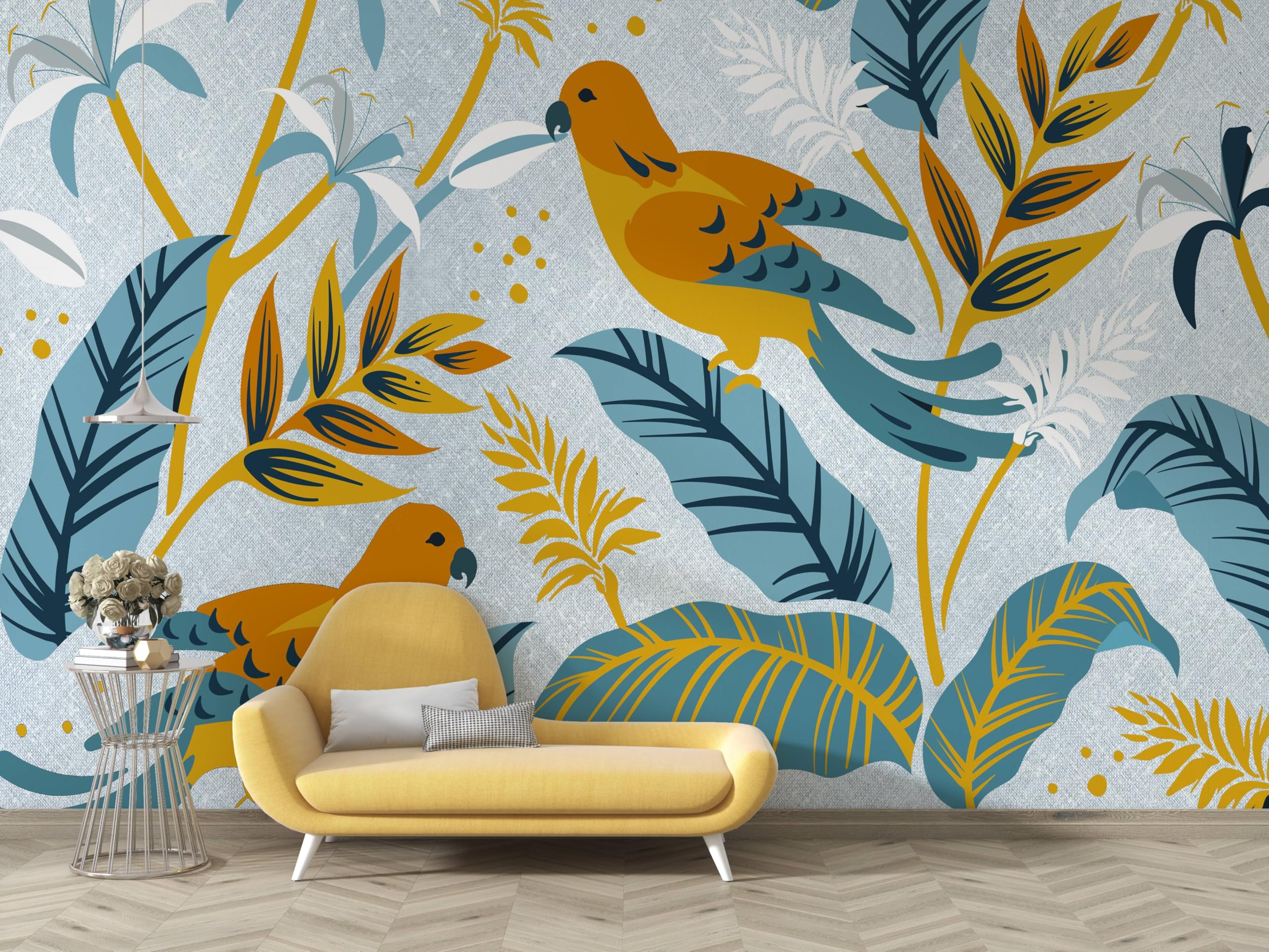 Papier Peint Panoramique Botanique autocollant grand poster mural salon chambre 250x175cm A30