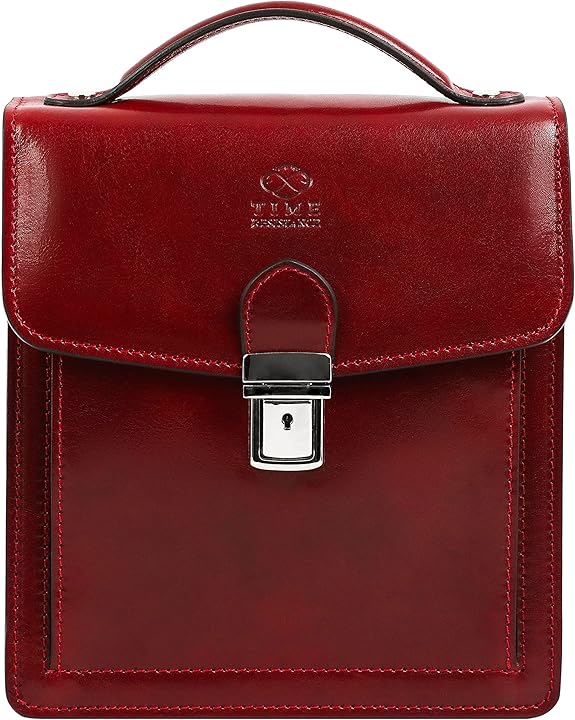 Time resistance Borsello da in pelle per uomo realizzato da esperti artigiani