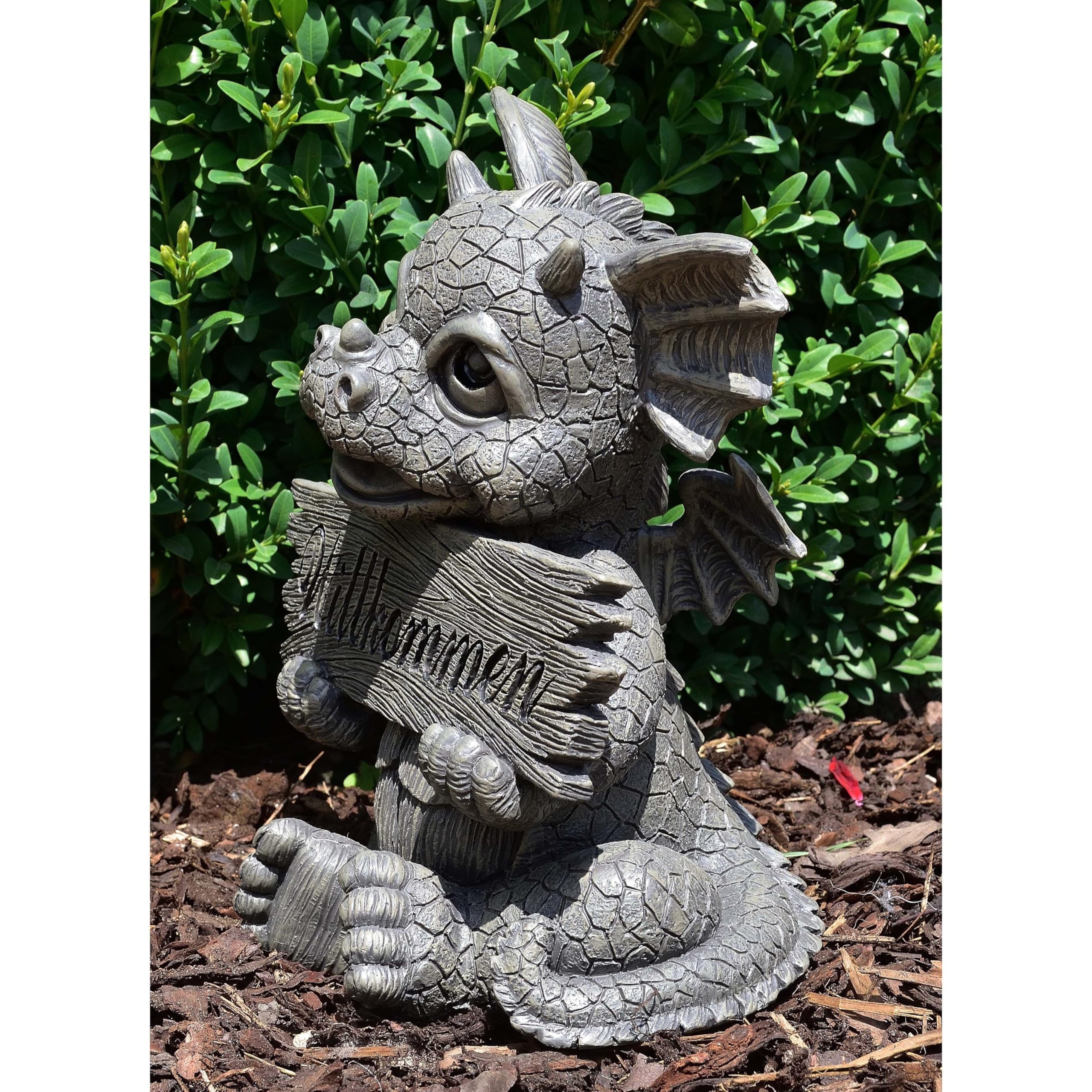 MystiCalls Gartendrache Welcome - Willkommen, Drache, Garten
