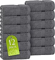 Vista 9 de Toallas de mano de algodón White Classic Wealuxe - Suaves y ligeras - 16x27 pulgadas - 12 unidades - Multi