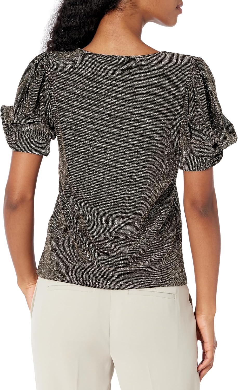 DKNY Women's Everyday Essential Puff Sleeve Top - Image 2