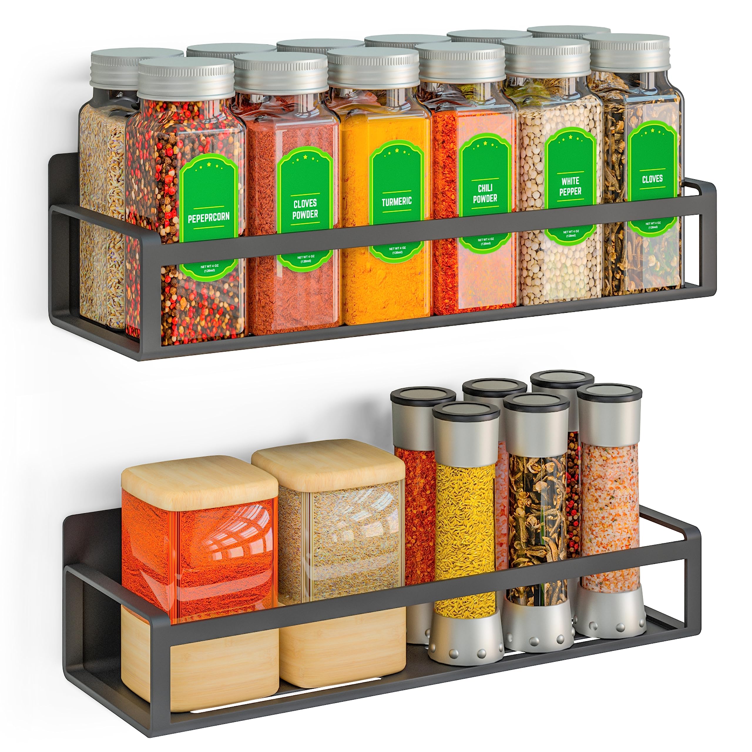 Snapklik.com : LOTTELI KITCHEN Magnetic Spice Rack For Refrigerator