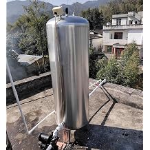 Pressure Tank Well Pump 300L/250L/200L/160L/100L/60L Vertical Reservoir Pressure Stainless Steel with Air Release Valve & Installation Kit Home/Rv/Garden Size 95x40cm/37.4x15.7in100L/26.4GaL