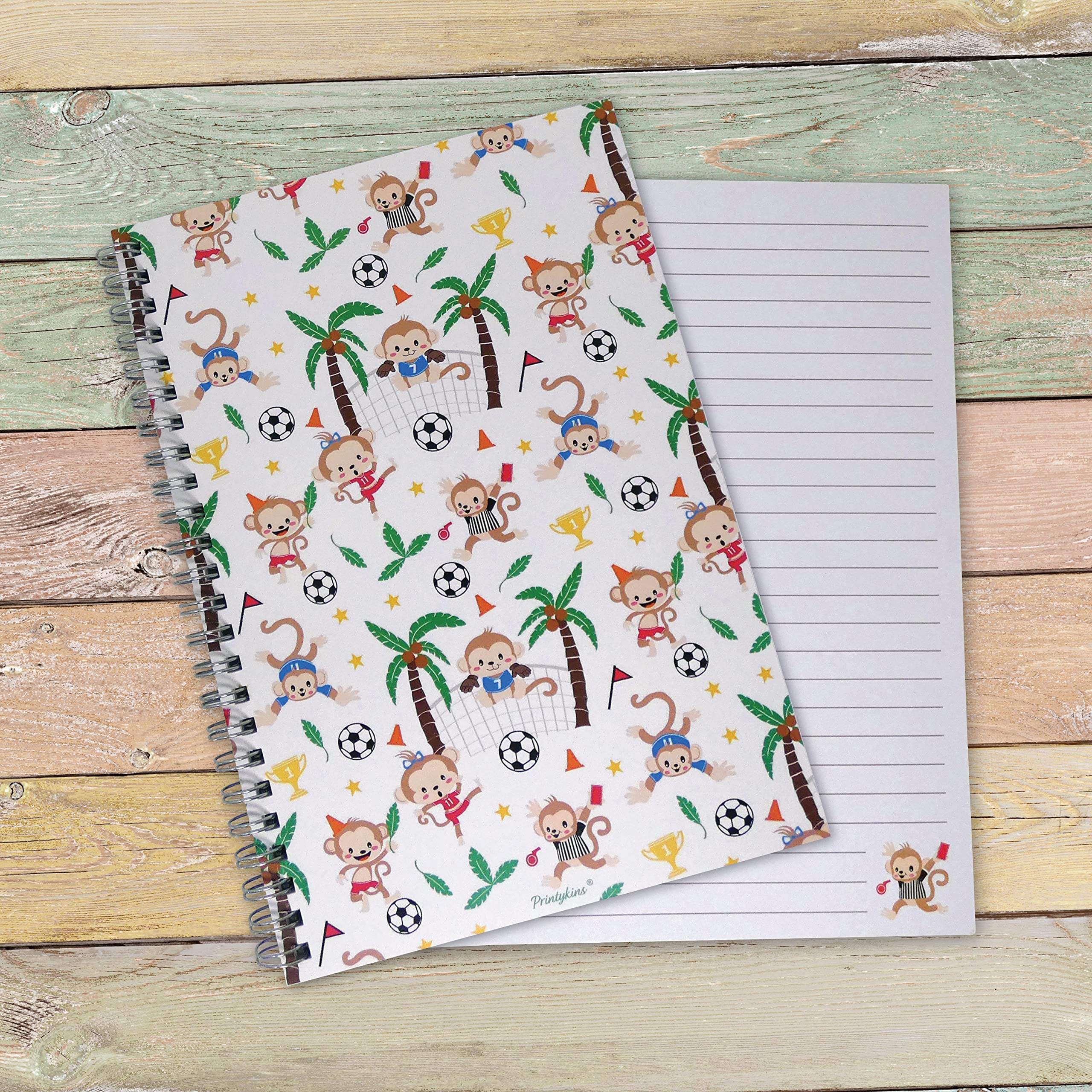 Printykins Football Monkey Notebook - Image 2