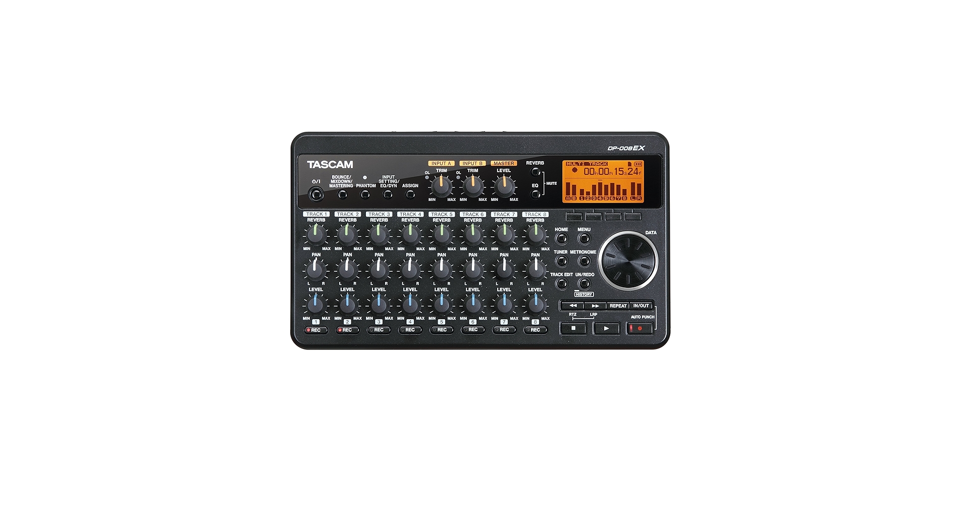 DTM・DAW tascam dp 008ex DP-008EX | 8-track Digital Pocketstudio | TASCAM - United States