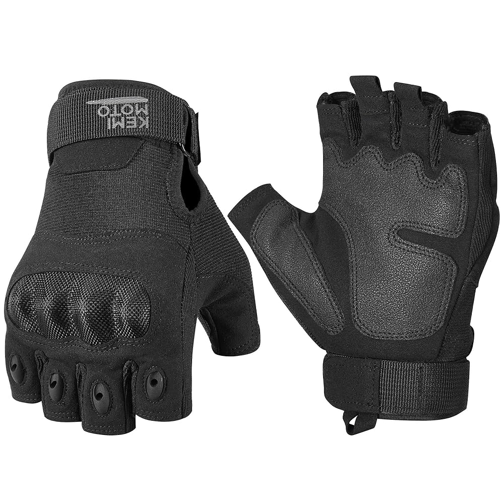 Amazon.com : KEMIMOTO Fingerless Tactical Gloves for Men