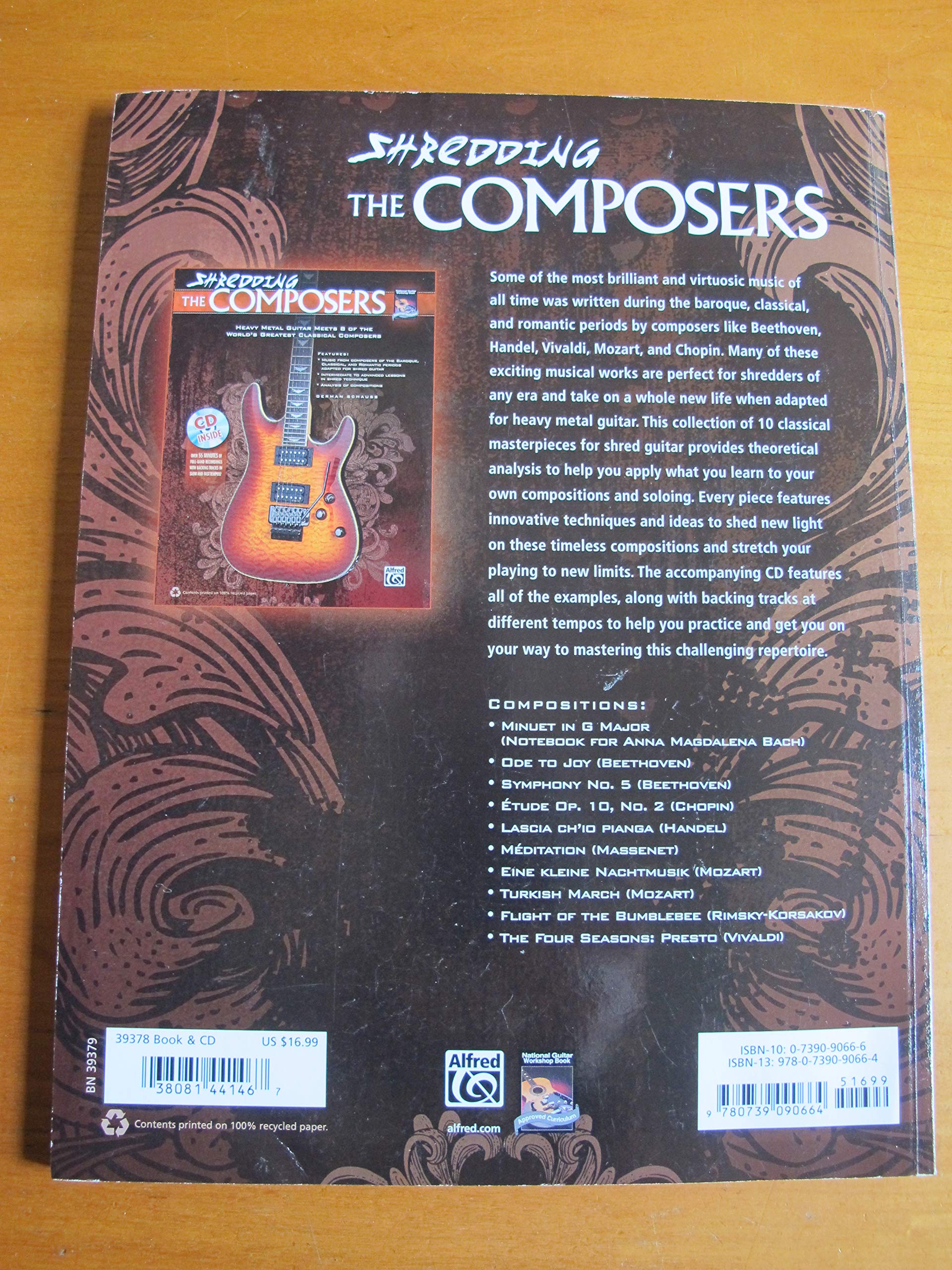 Shredding the Composers: Heavy Metal Guitar Meets 8 of the World's Greatest Classical Composers, Book & CD (National Guitar Workshop)