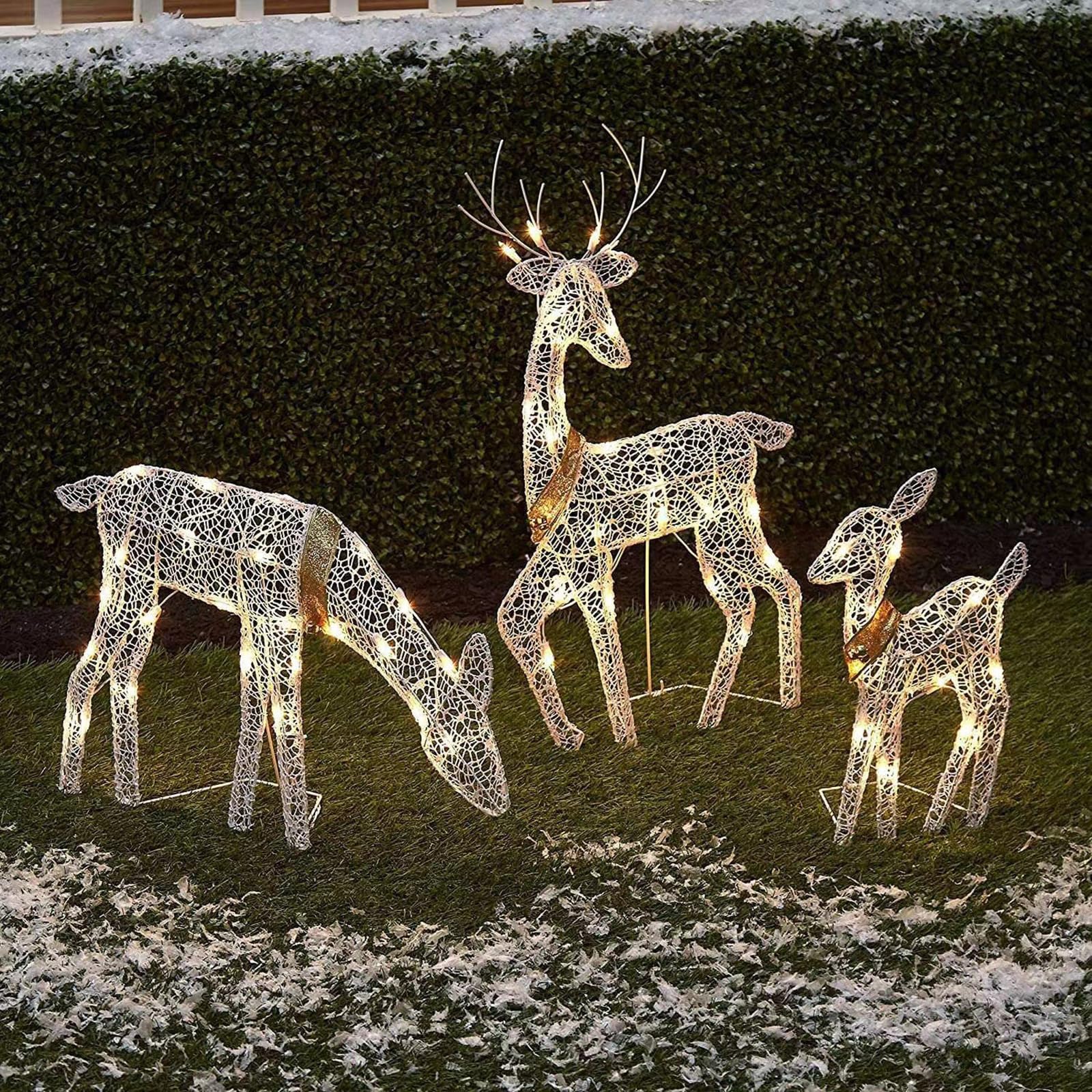 Luci a LED a forma di cervo, renne luminose, decorazioni natalizie per esterni, per cortile, giardino, prato, feste, piccole, medie e grandi, decorazioni natalizie per il