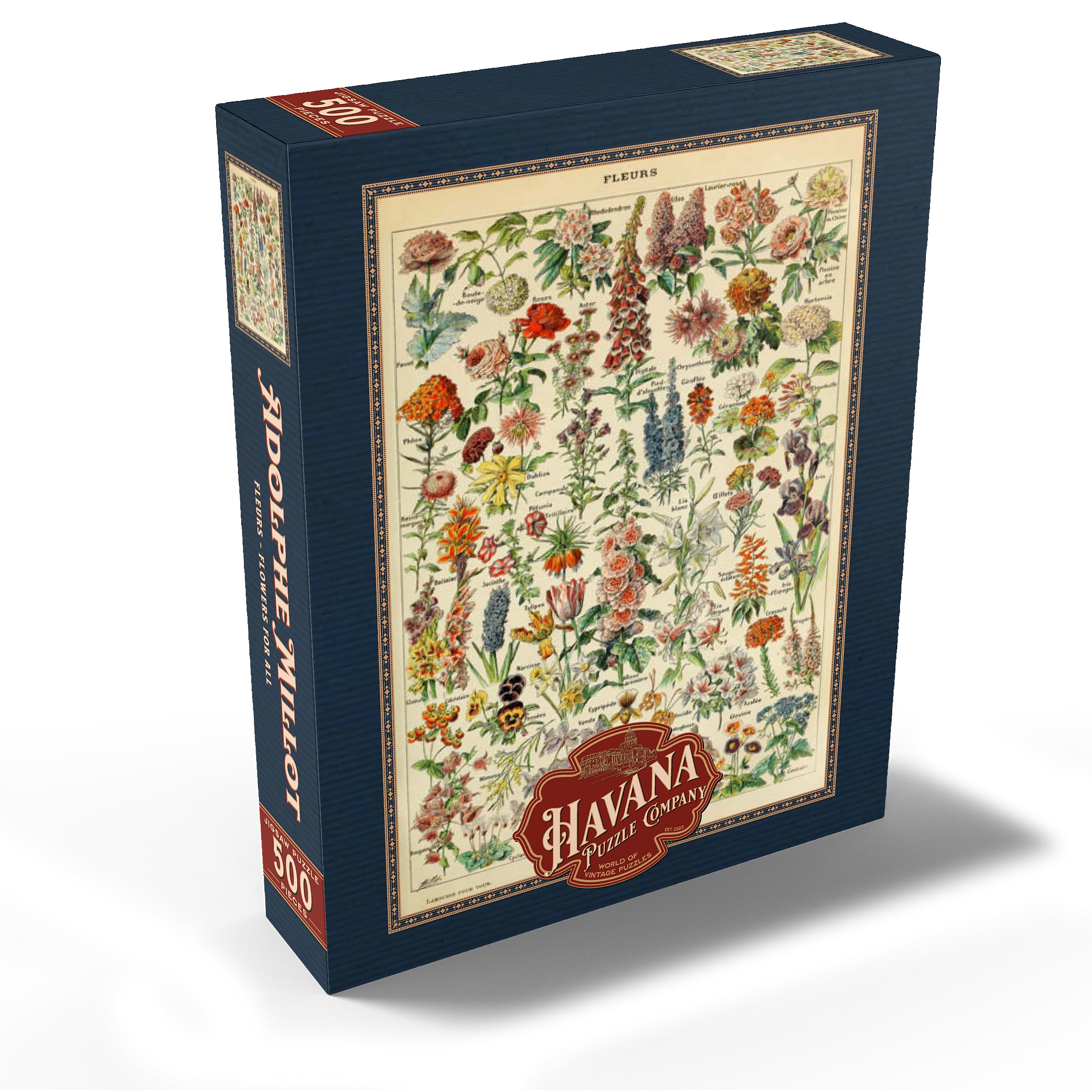 Amazon.com: MyPuzzle Fleurs - Flowers for All, Vintage Art Poster