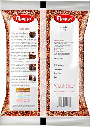 Manna Sprouted Ragi Flour, 1kg