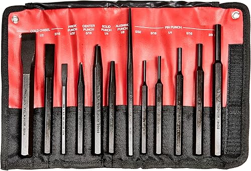 Vista 17 de Mayhew 61406 - Juego de punzones y cinceles, 6 piezas Acabado de óxido negro.