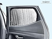 Vista 17 de YelloPro Auto Parasol reflectante para parabrisas delantero de ajuste personalizado para Hyundai Santa Cruz 2022, 2023, 2024 2025, camión, reflector