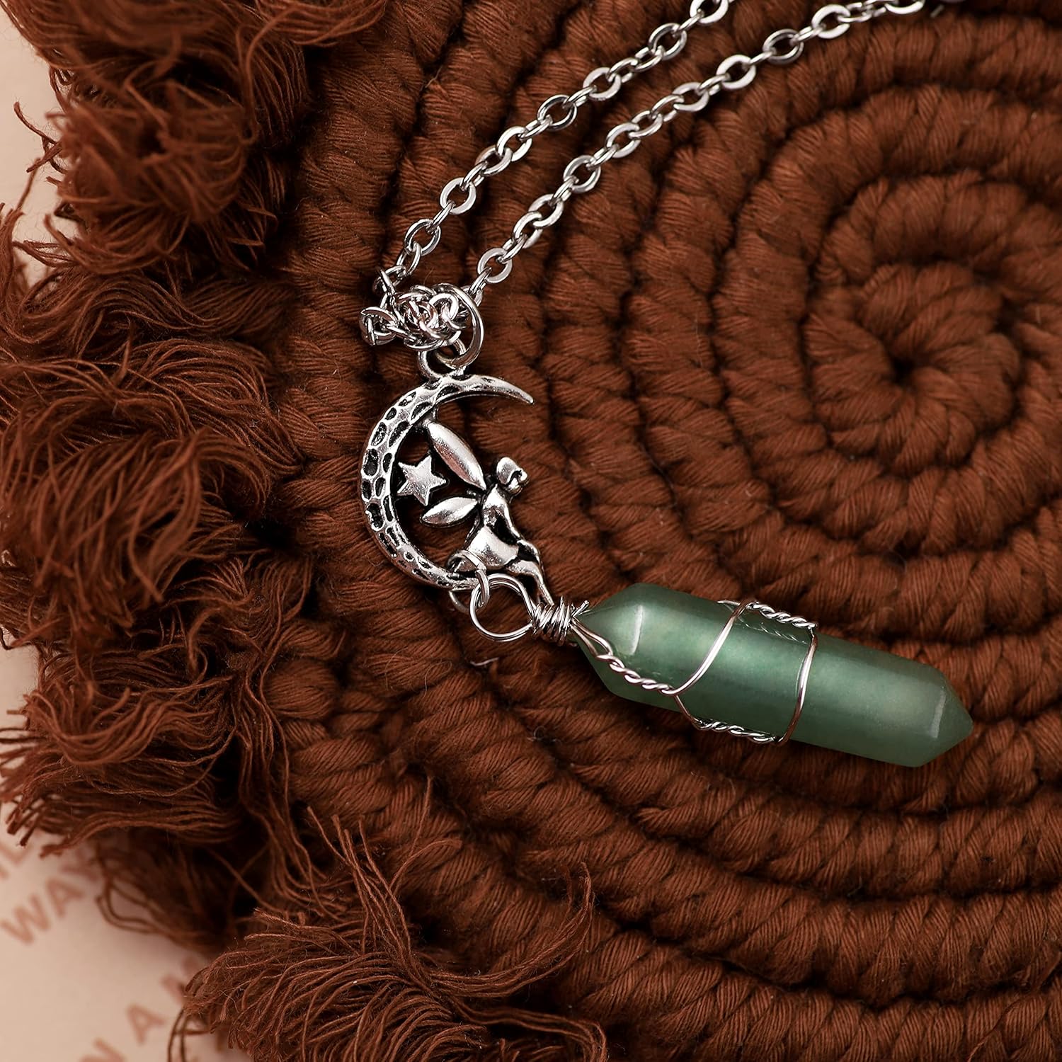 Sacina Vintage Gothic Grunge Fairy Necklace, Crystal Necklace, Goth Vintage Jewelry, Christmas Jewelry Gift for Women - Image 7