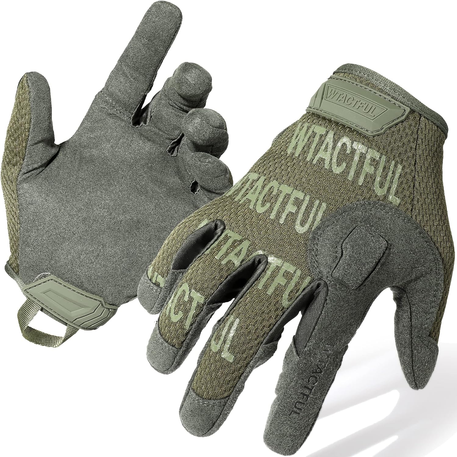wtactful Tactical Gloves for Men Full Finger Protection Airsoft Paintball Work Hunting Gloves