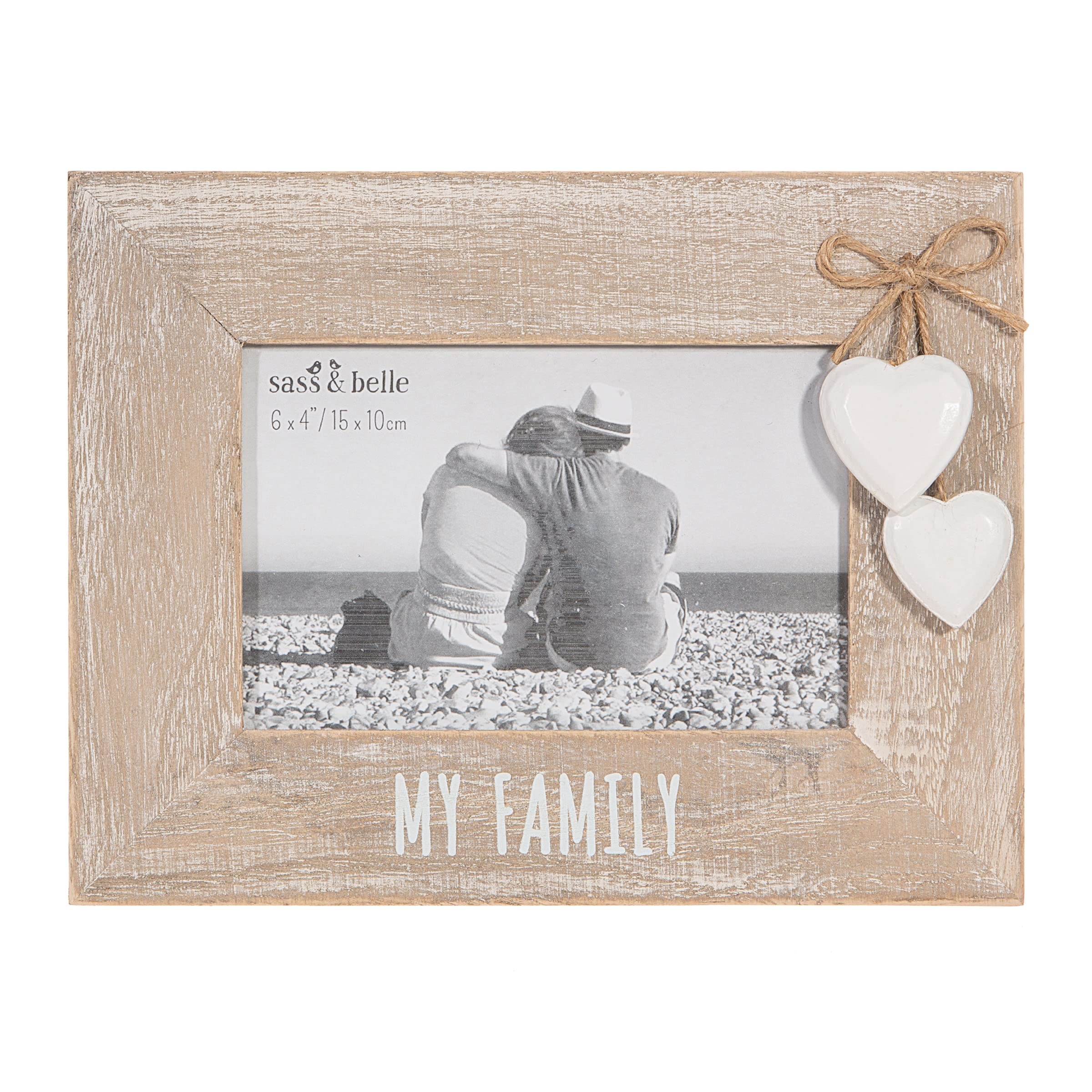 Sass & Belle Brown My Family Heart Frame