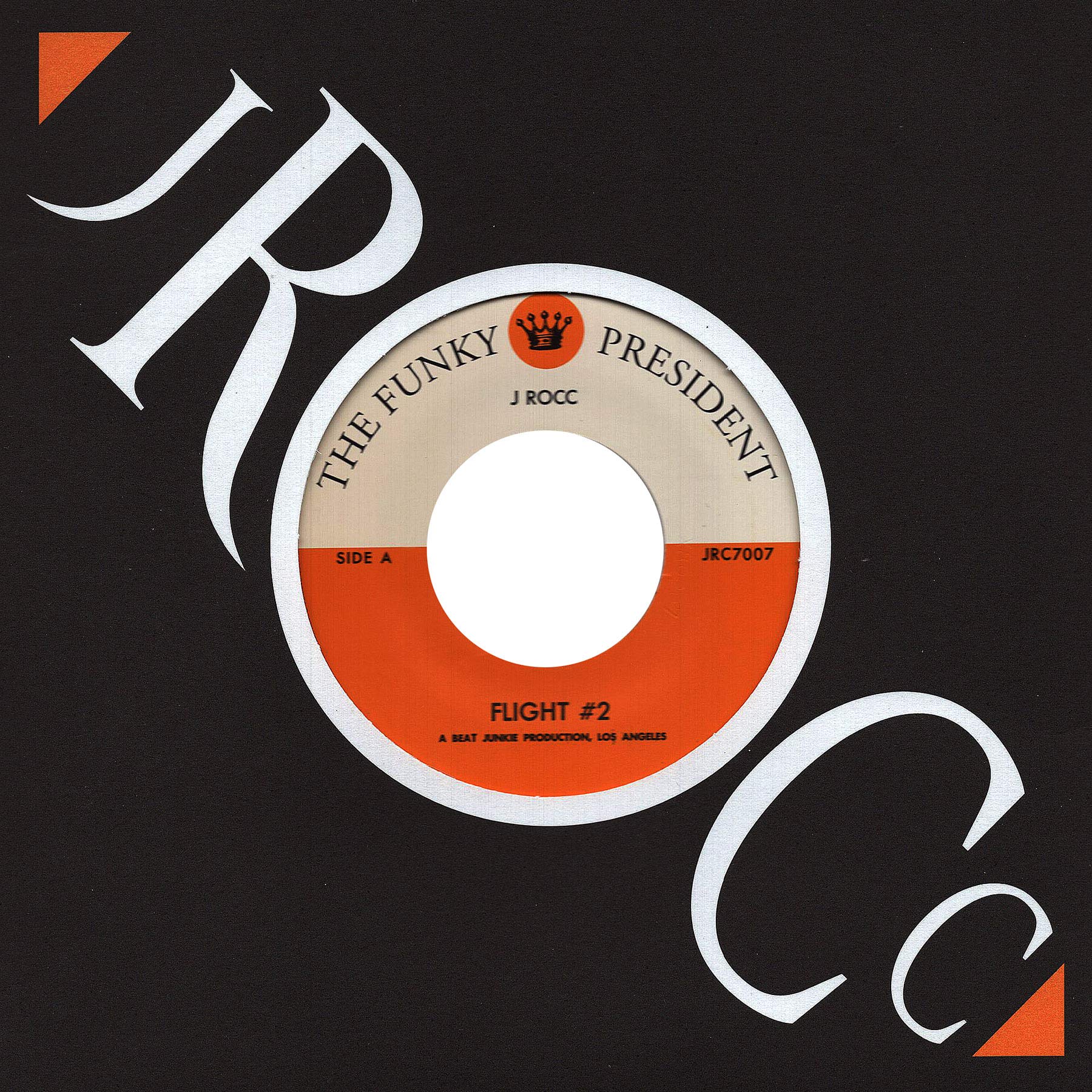 7” J ROCC FLIGHT #2 / GREDDY FOOT Funky President Edits Vol. 7: Flight #2 B/W Greddy Foot (Vinyl